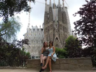 Thumbs Up at the Sagrada Familia