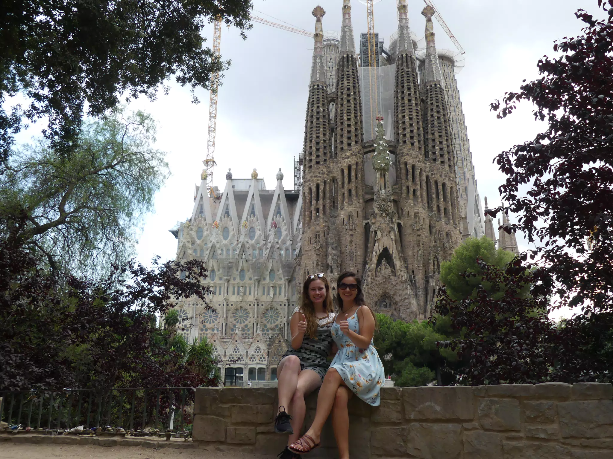 Thumbs Up at the Sagrada Familia