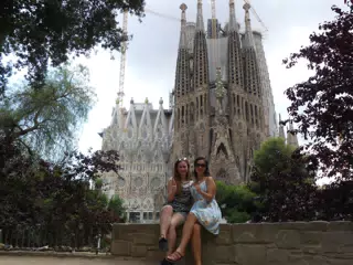 Thumbs Up at the Sagrada Familia