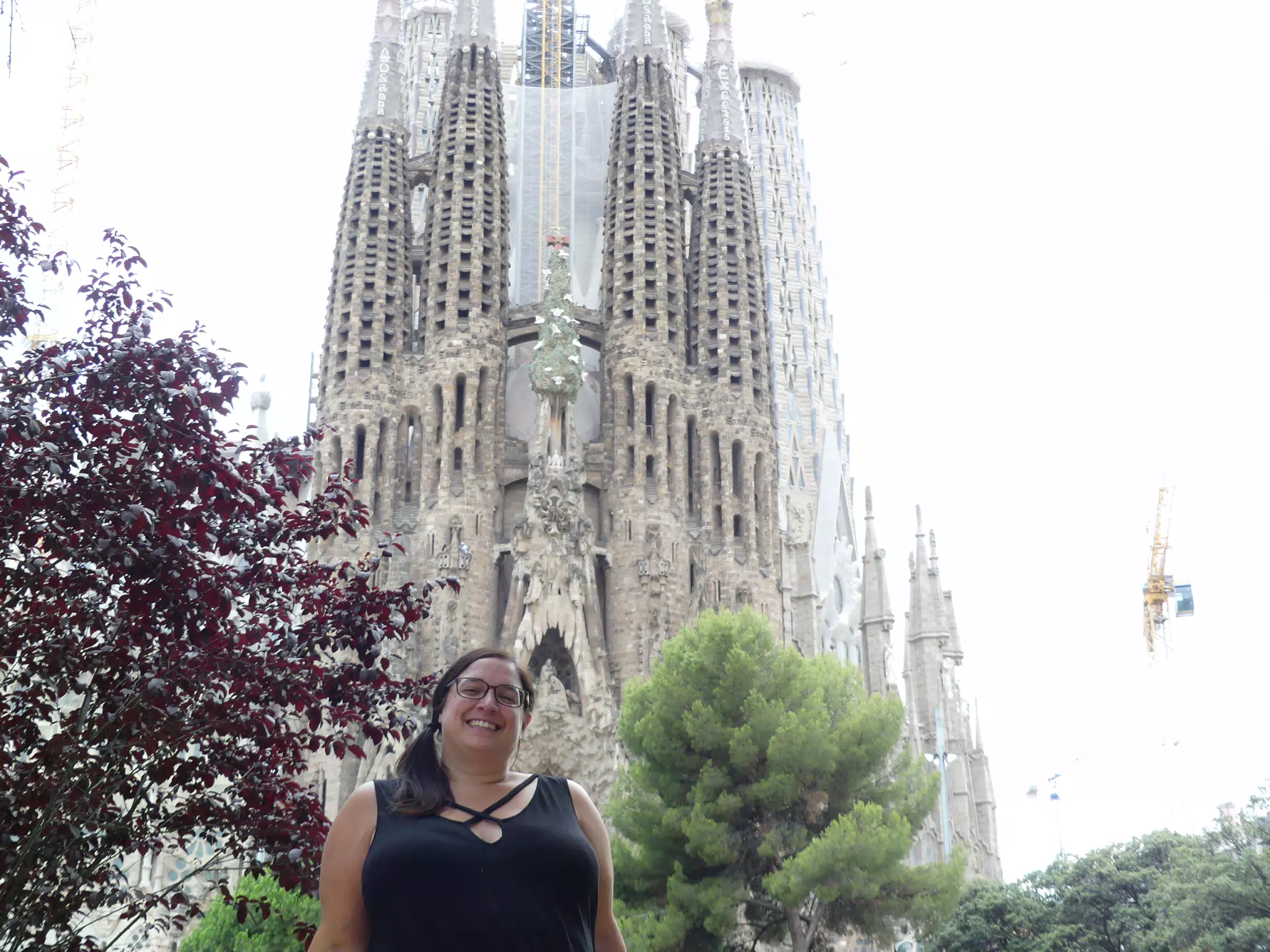 Dominica in Barcelona at the Sagrada de Familia