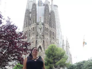 Dominica in Barcelona at the Sagrada de Familia