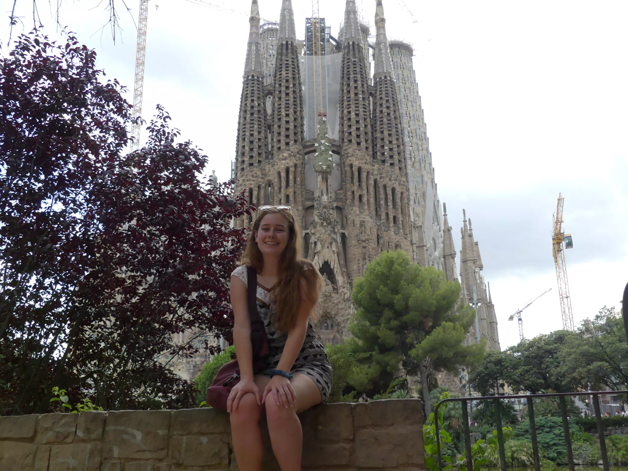 Madeline at the Sagrada Familia in Barcelona