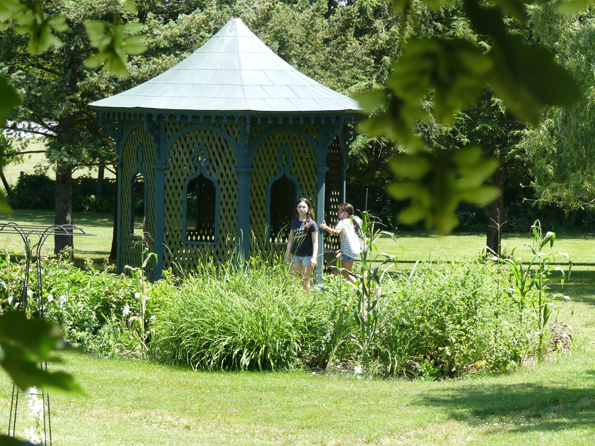 Liesl and Luciana in the Gazebo at the Octogon House