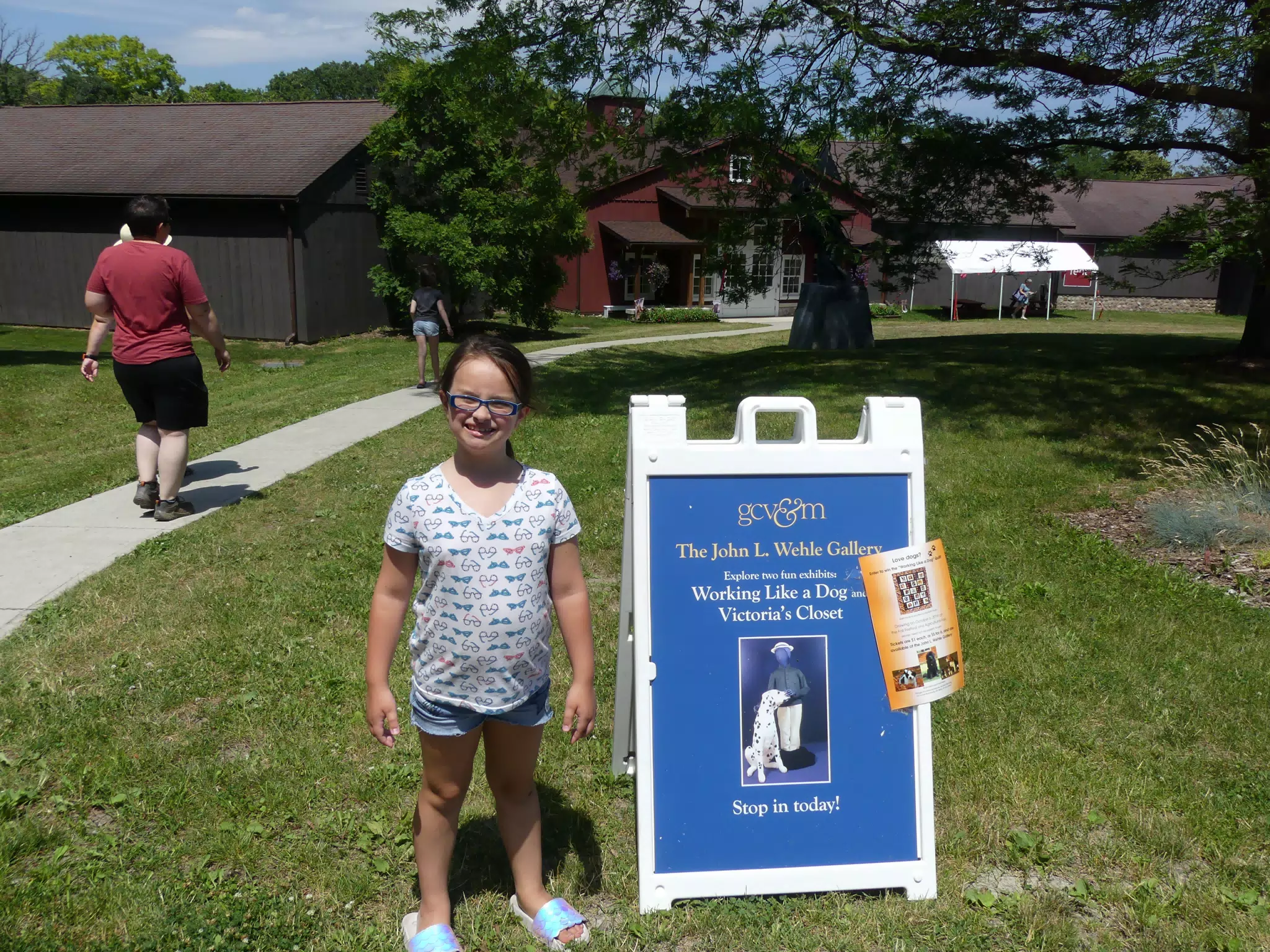 Luciana at the John L. Wehle Gallery at the Genesee Country Museum
