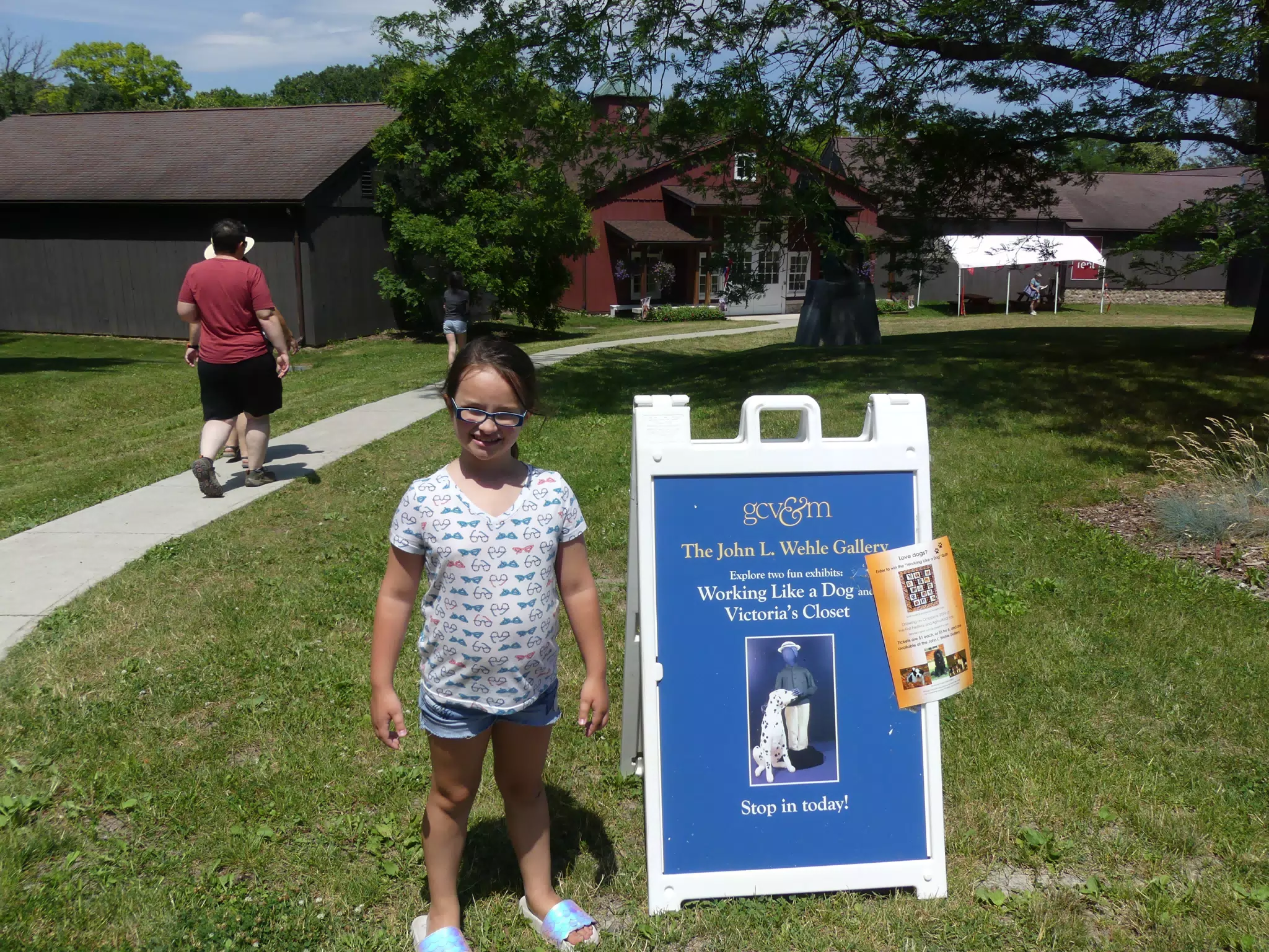Luciana at the John L. Wehle Gallery at the Genesee Country Museum