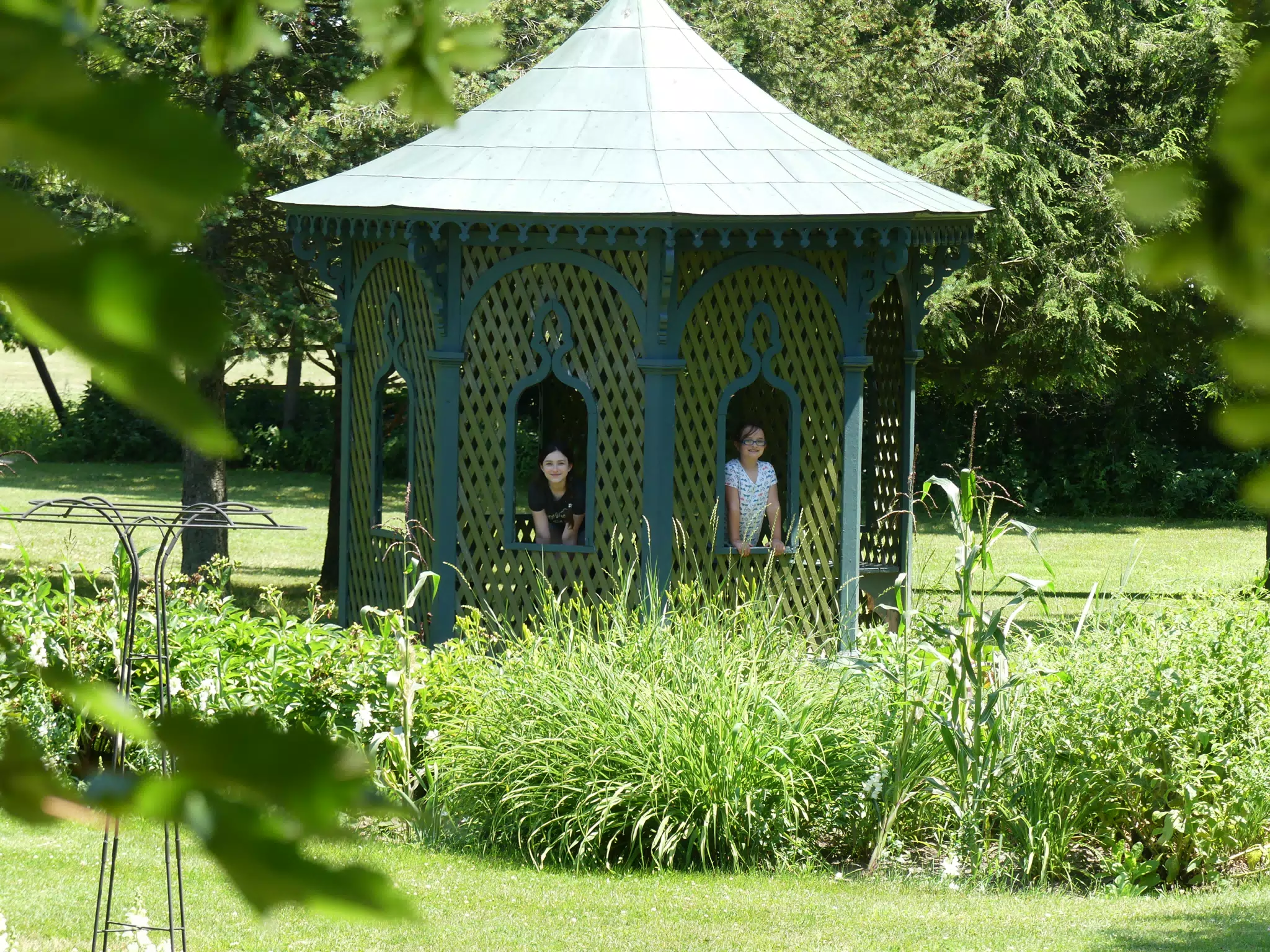 Liesl and Luciana in the Gazebo at the Octogon House