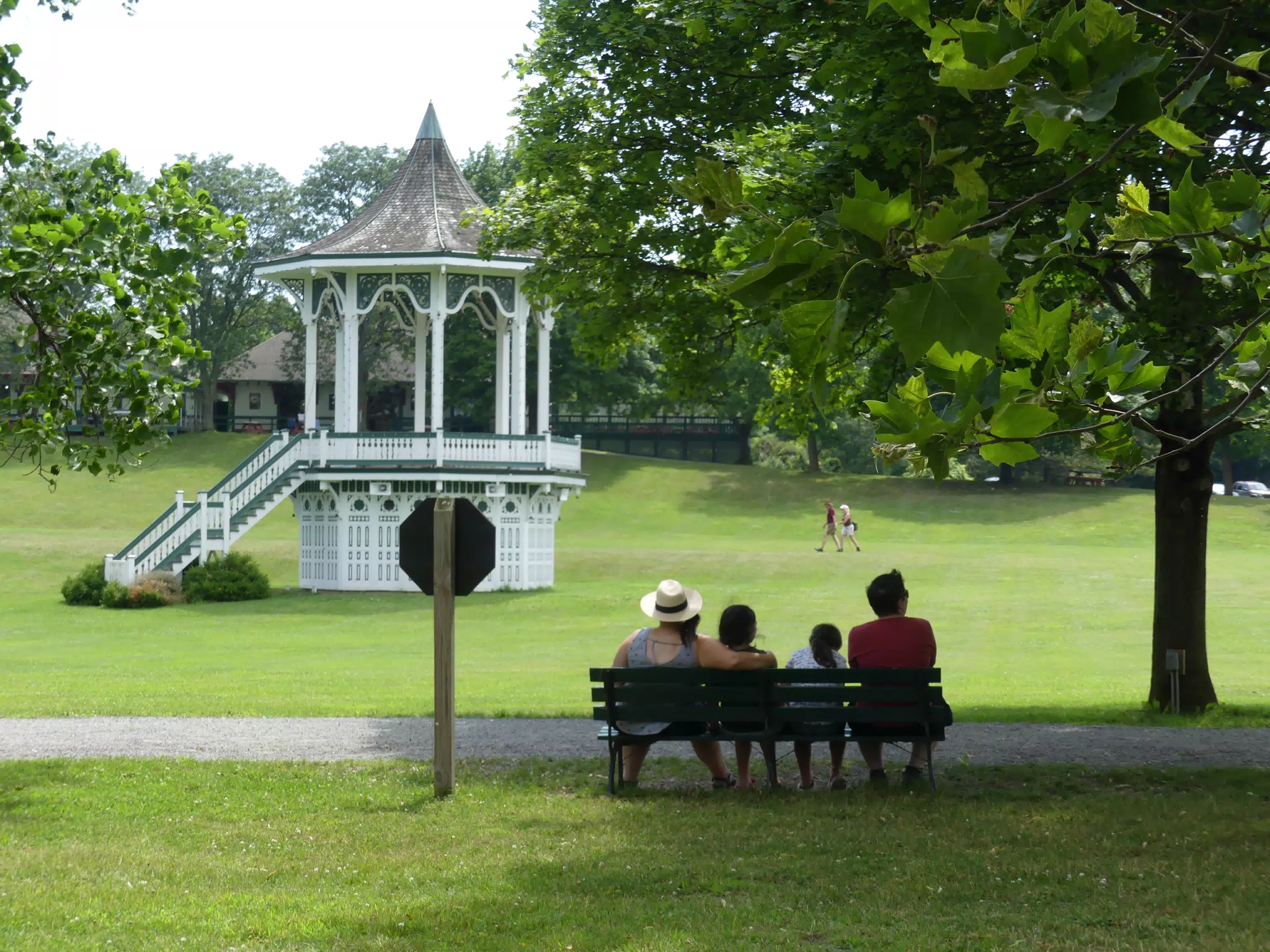 Waiting for the Trolley at the Genesee Country Village Museum