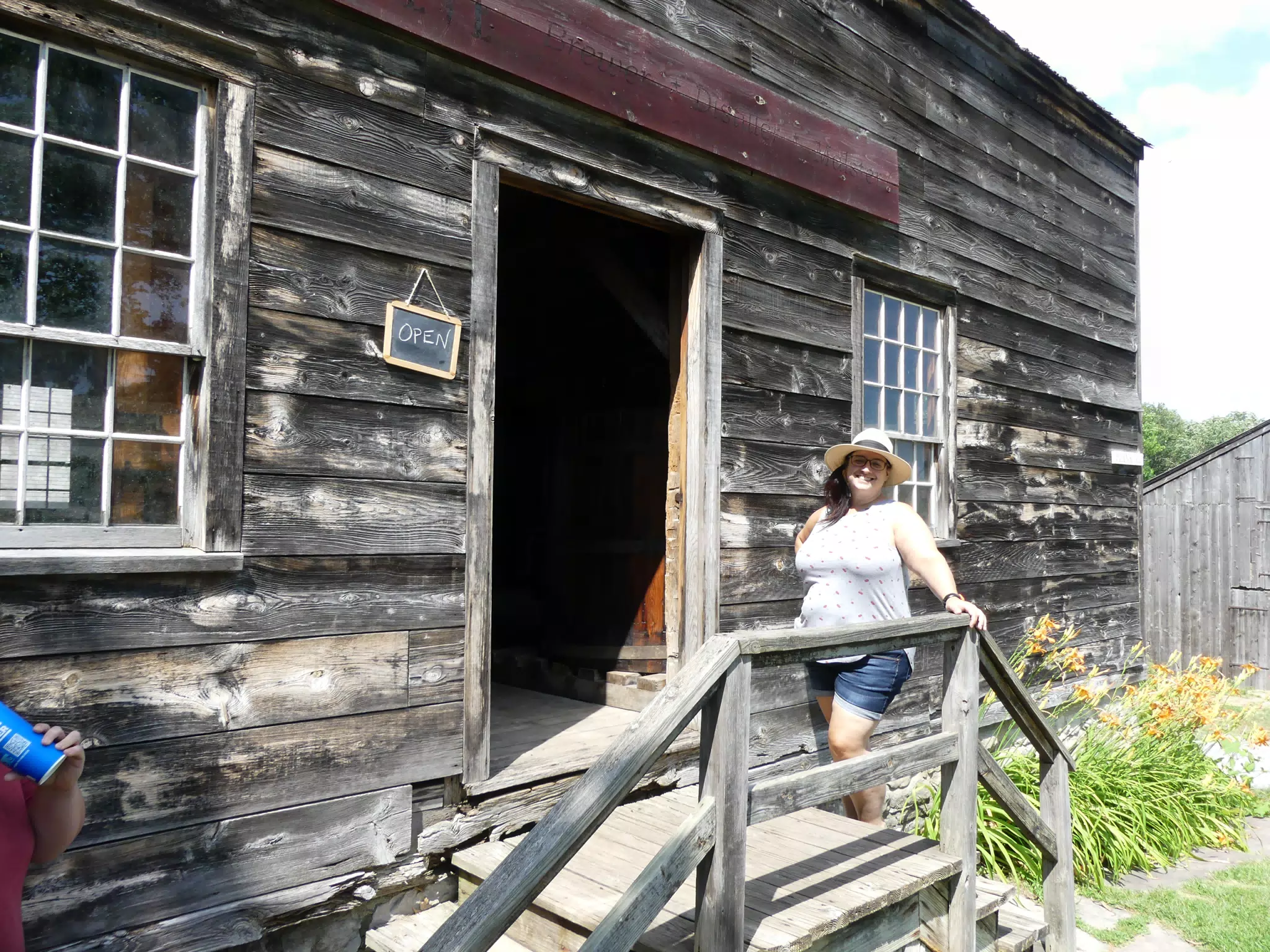Dominica Posing at the Brewery at the Genesee Country Village Museum