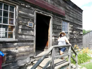 Dominica Posing at the Brewery at the Genesee Country Village Museum