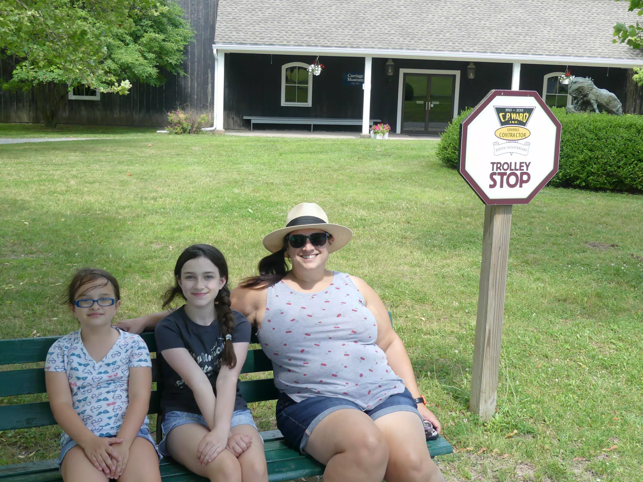 Waiting for the Trolley at the Genesee Country Village Museum
