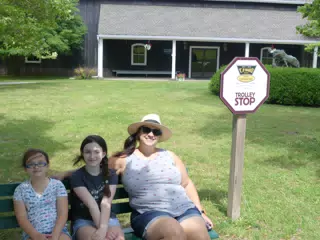 Waiting on the Trolley at the Genesee Country Village Museum
