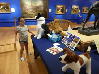 Luciana Working Like a Dog at the Genesee Country Village Museum