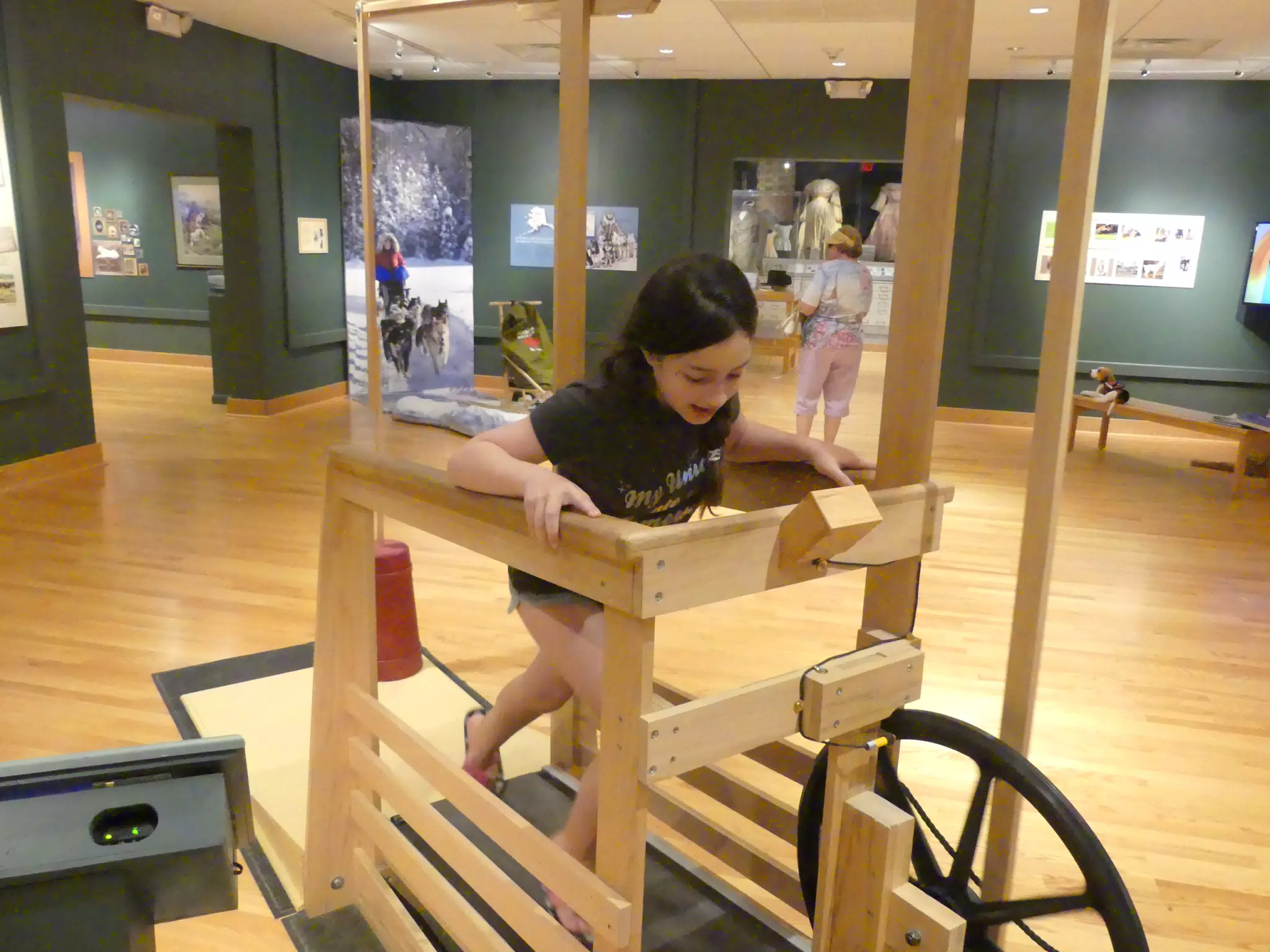 Liesl Learning to Work Like a Dog at the Genesee Country Village Museum