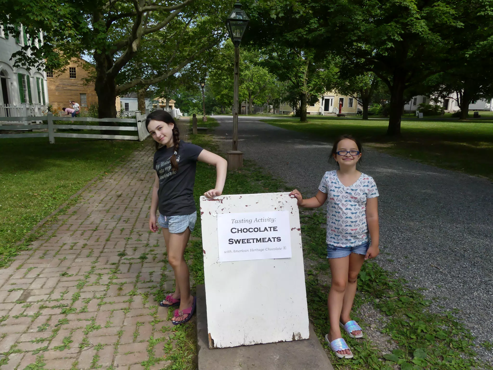 Liesl and Luciana at the Genesee Country Village Museum