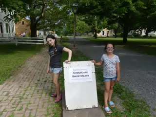Liesl and Luciana at the Genesee Country Village Museum