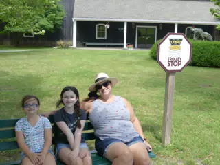Waiting on the Trolley at the Genesee Country Village Museum