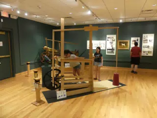 Luciana and Liesl Working Like Dogs at the Genesee Country Village Museum