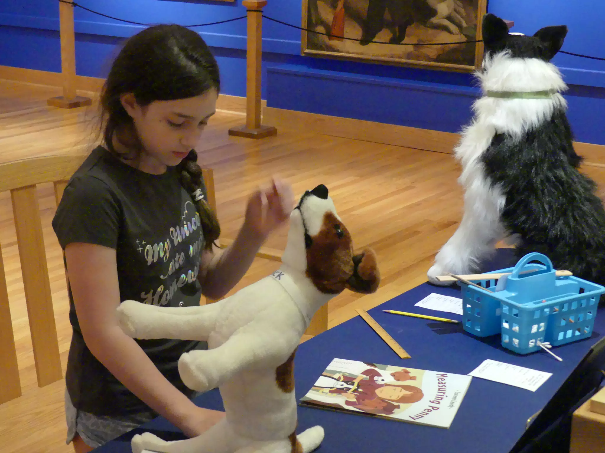 Liesl Working Like a Dog at the Genesee Country Village Museum