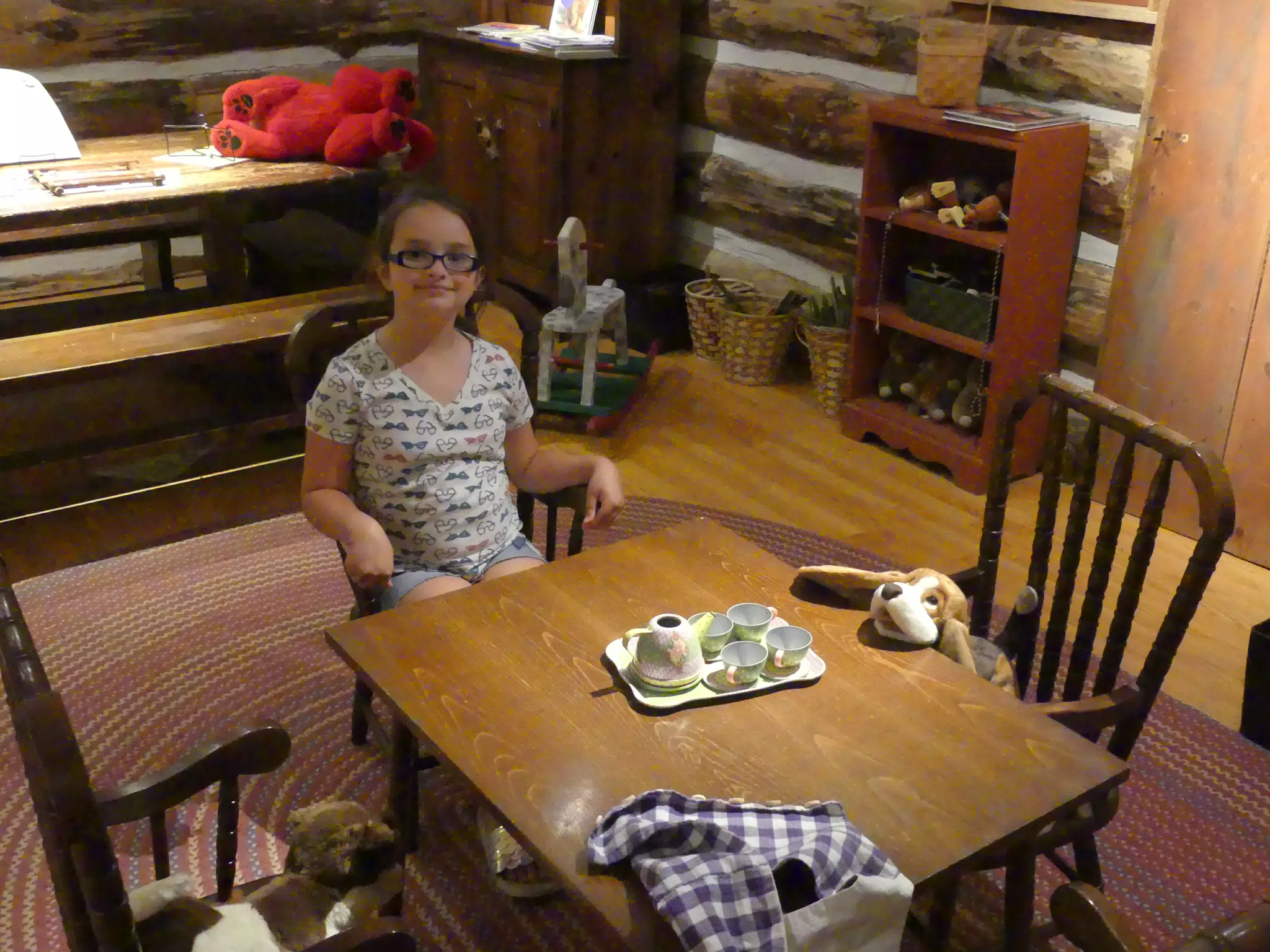 Luciana Working Like a Dog at the Genesee Country Village Museum