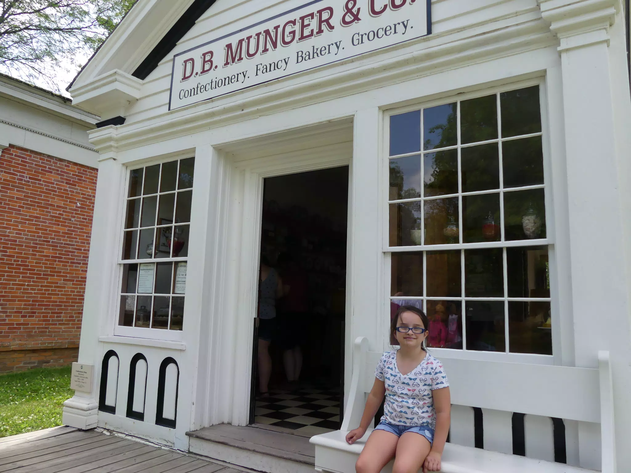 Luciana at DB Munger Confectionery at the Genesee Country Village Museum