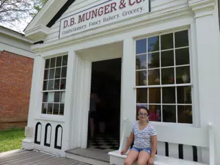 Luciana at DB Munger Confectionery at the Genesee Country Village Museum