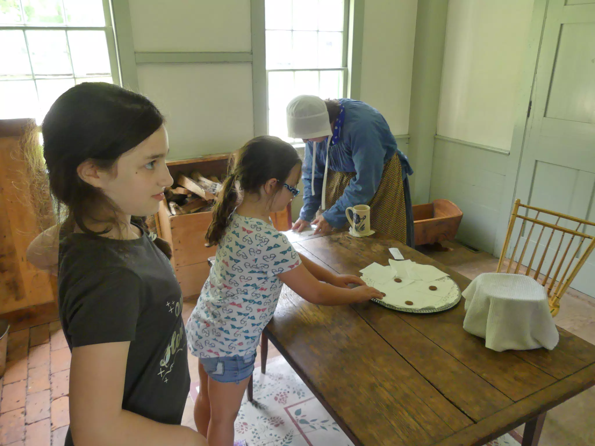 Liesl and Luciana at the Genesee Country Village Museum