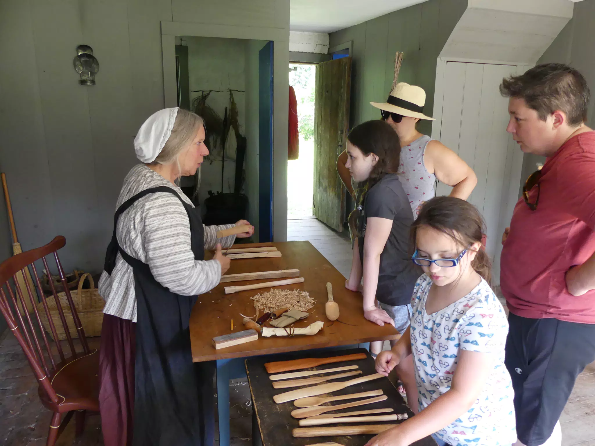 Learning About Whittling at the Genesee Country Village Museum
