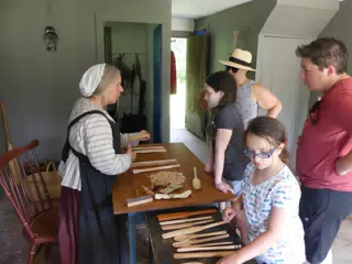 Learning About Whittling at the Genesee Country Village Museum