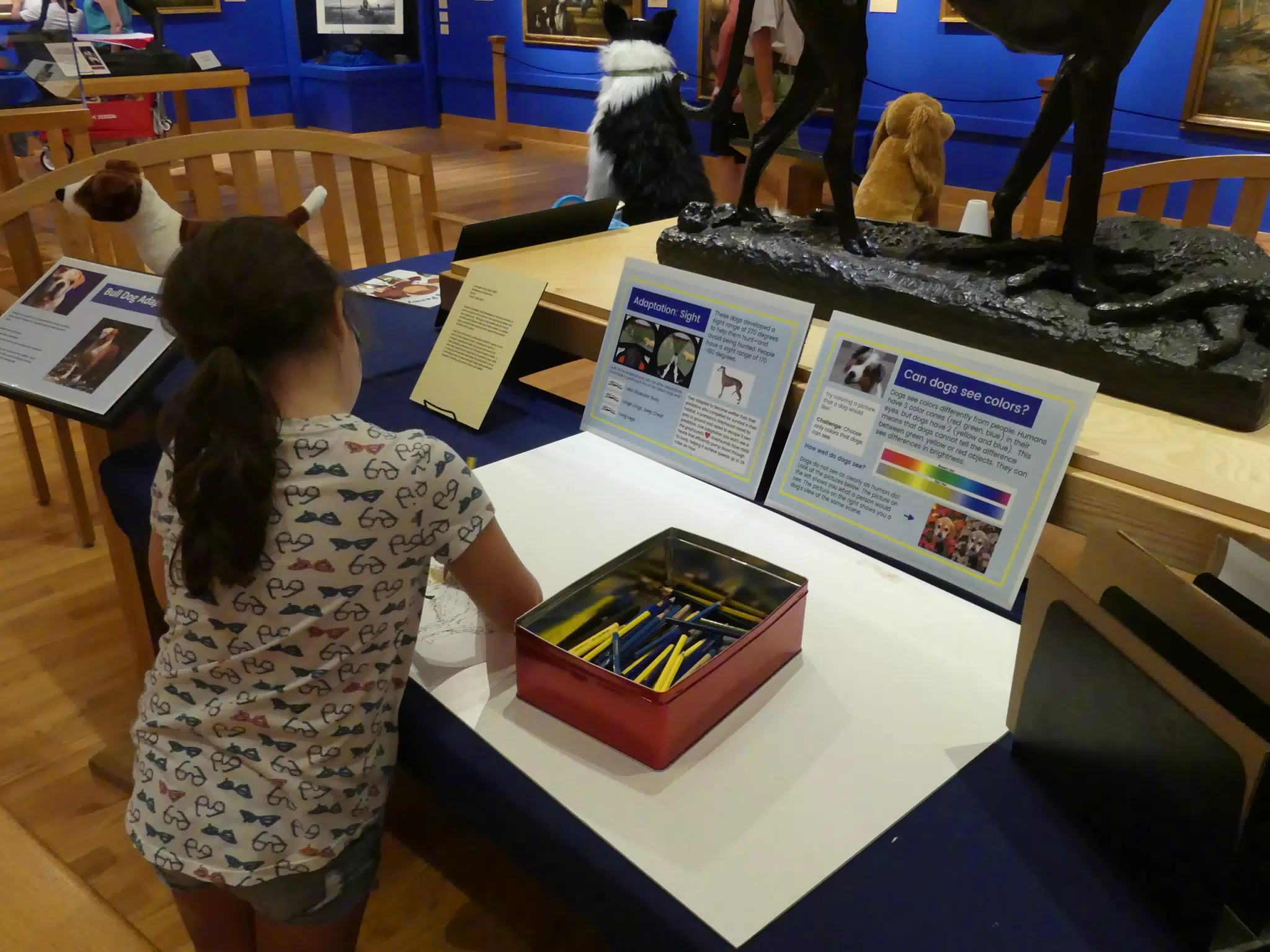 Luciana Working Like a Dog at the Genesee Country Village Museum