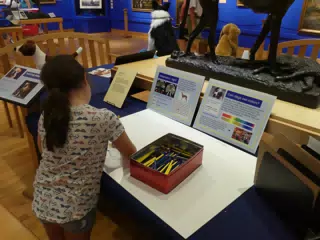 Luciana Working Like a Dog at the Genesee Country Village Museum