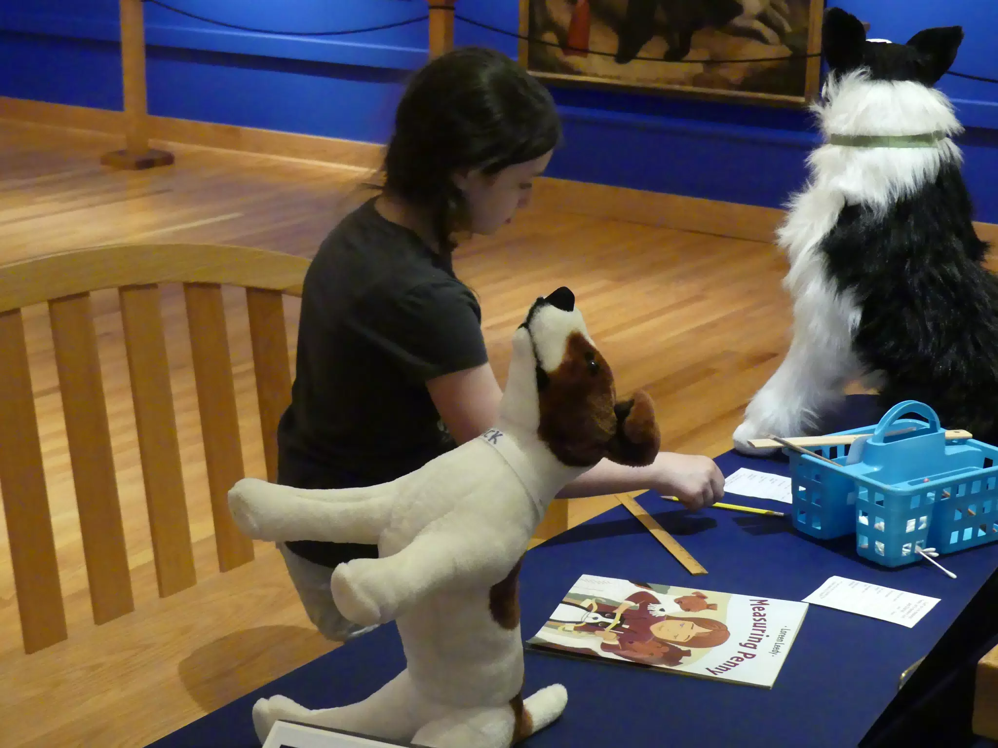Liesl Working Like a Dog at the Genesee Country Village Museum