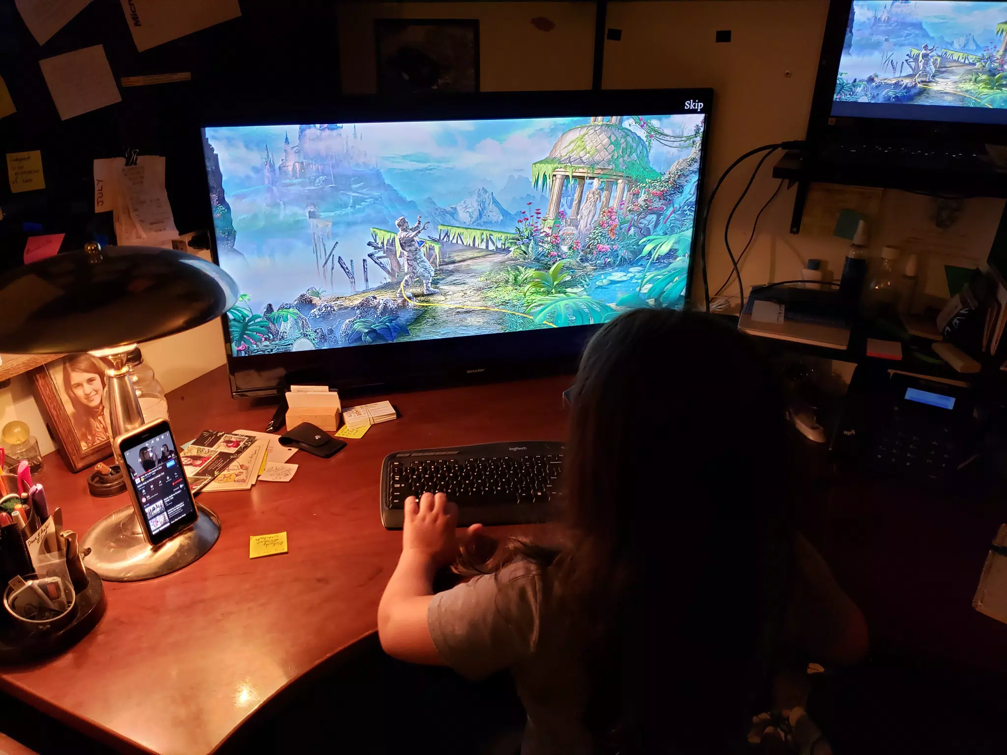 Ciana Playing Video Games in NY