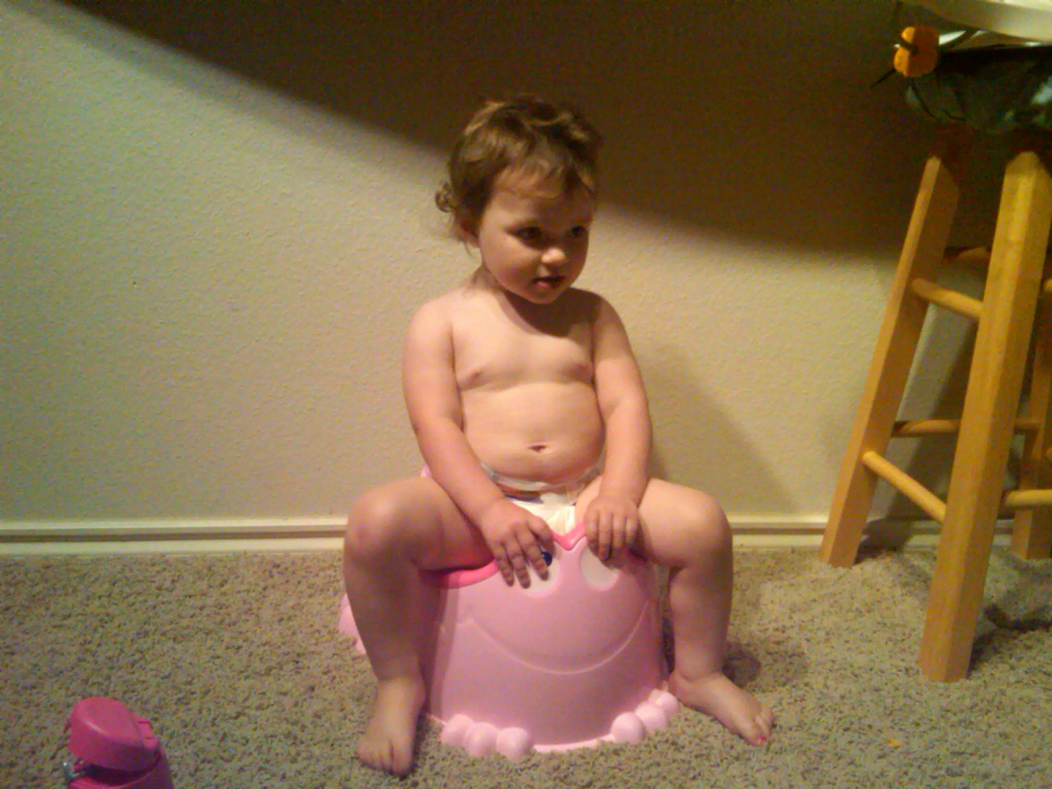 Liesl on Her New Potty