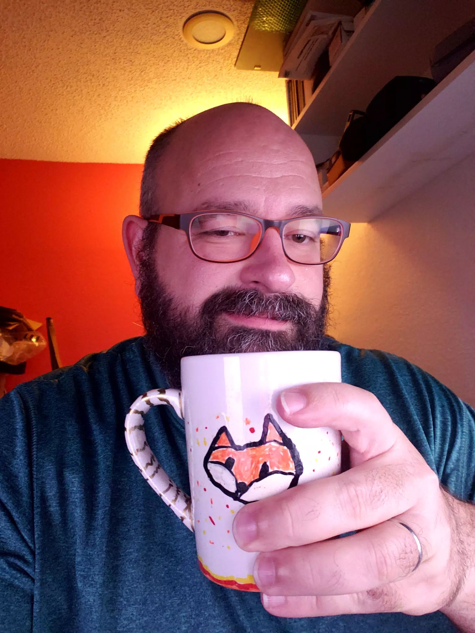 Scott Alan Miller with Fox Mug