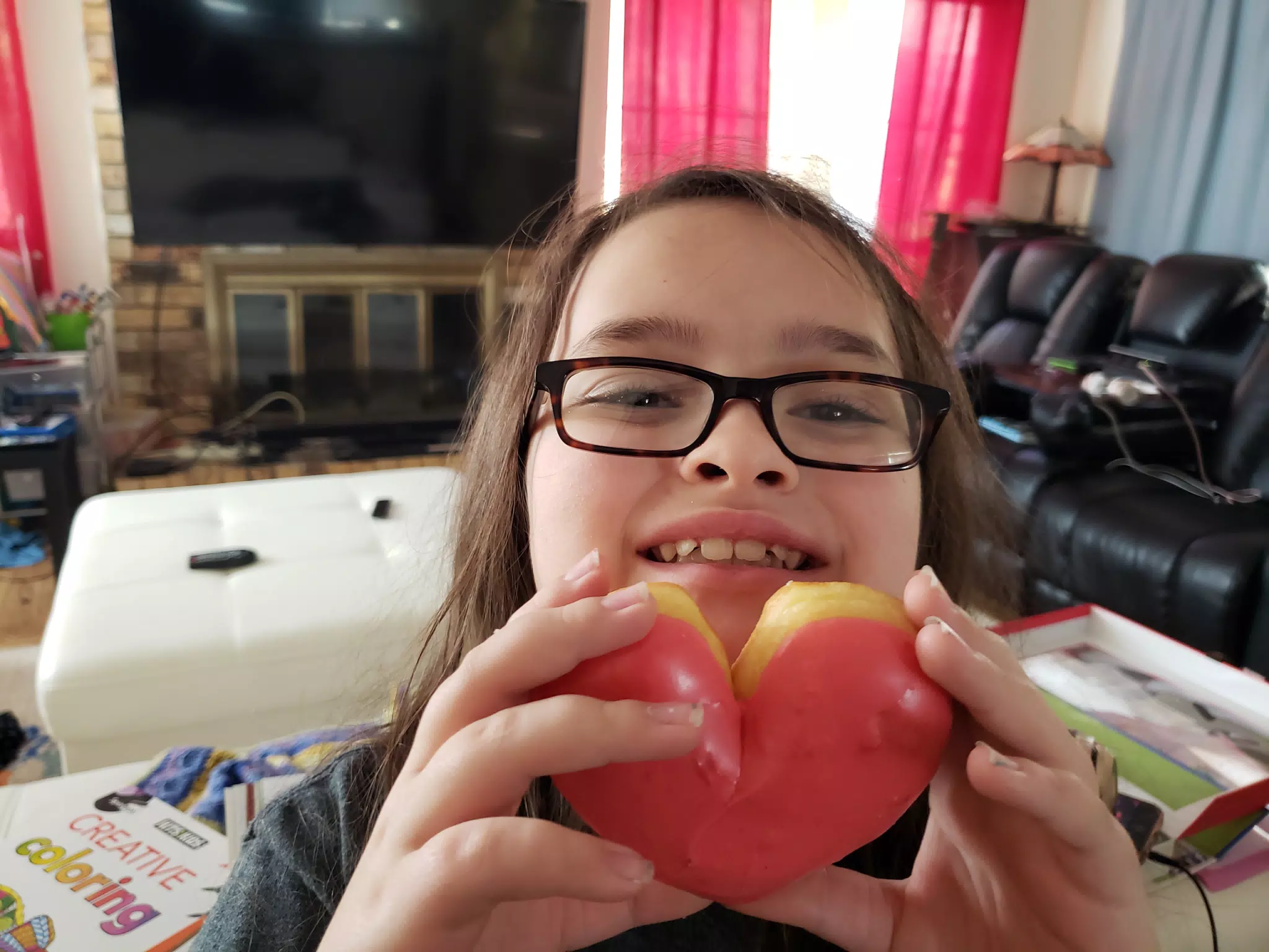 Luciana with Heart Donut