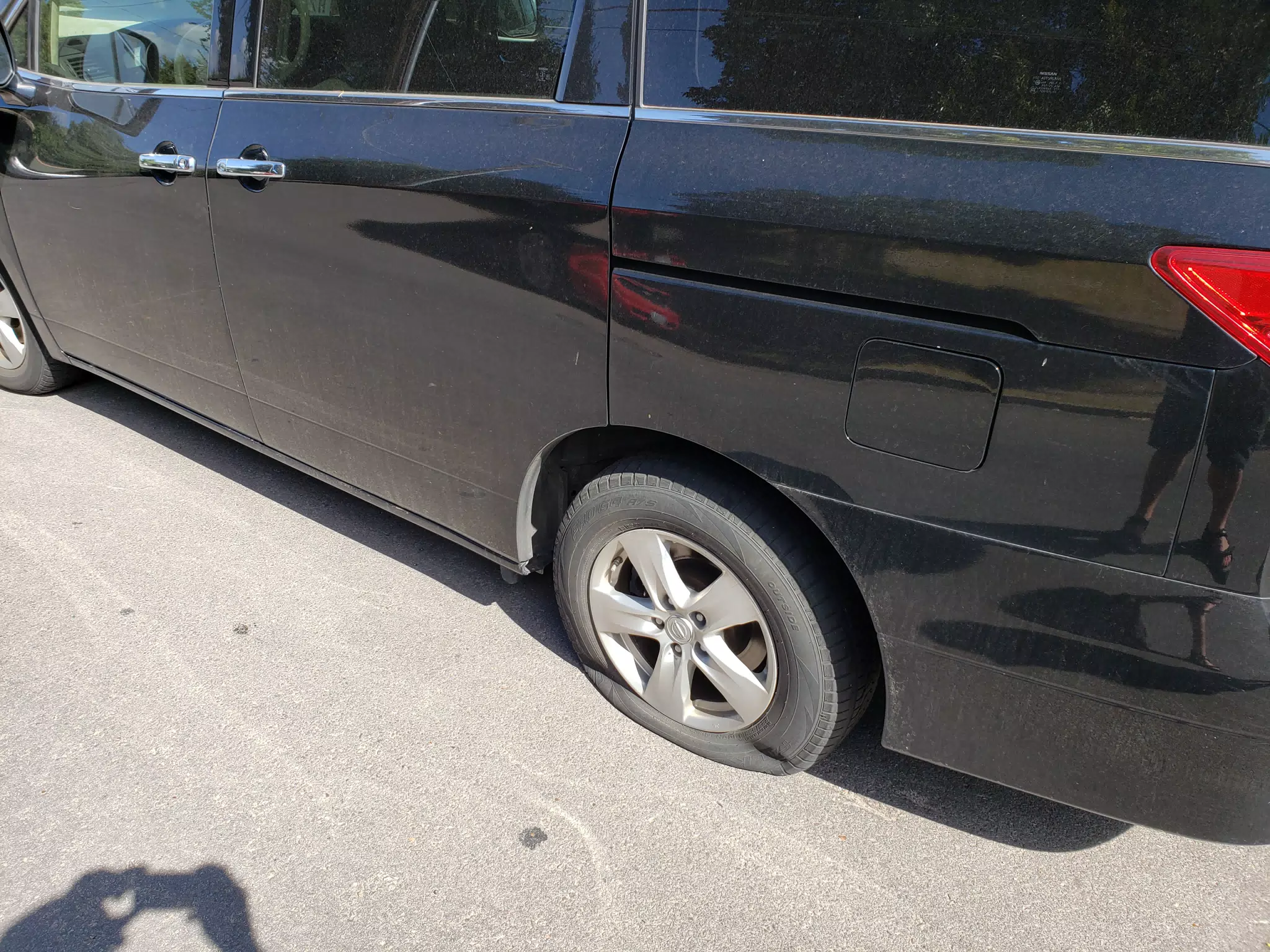 Flat Tire at SpiceWorld 2019