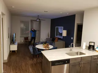 Rachel in AirBnB at Spiceworld