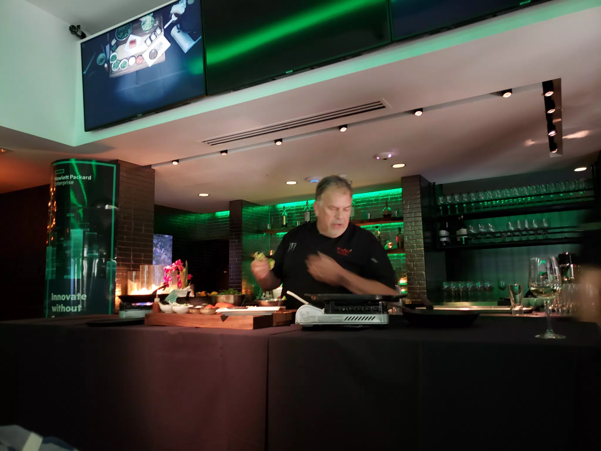 Cooking Demonstration at HPE Event