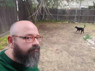 Mia in the Yard