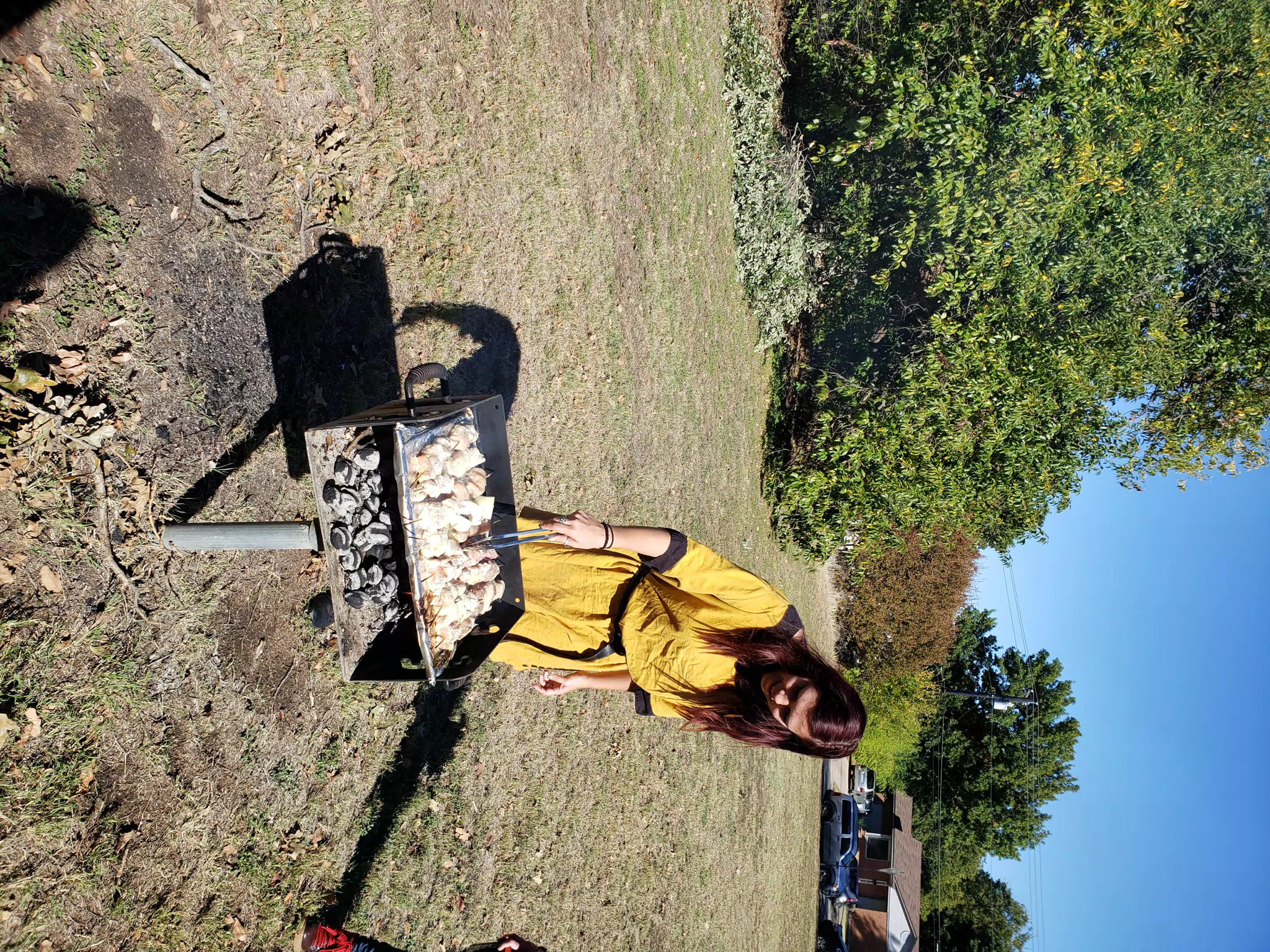Rachel Grilling in Denton Park