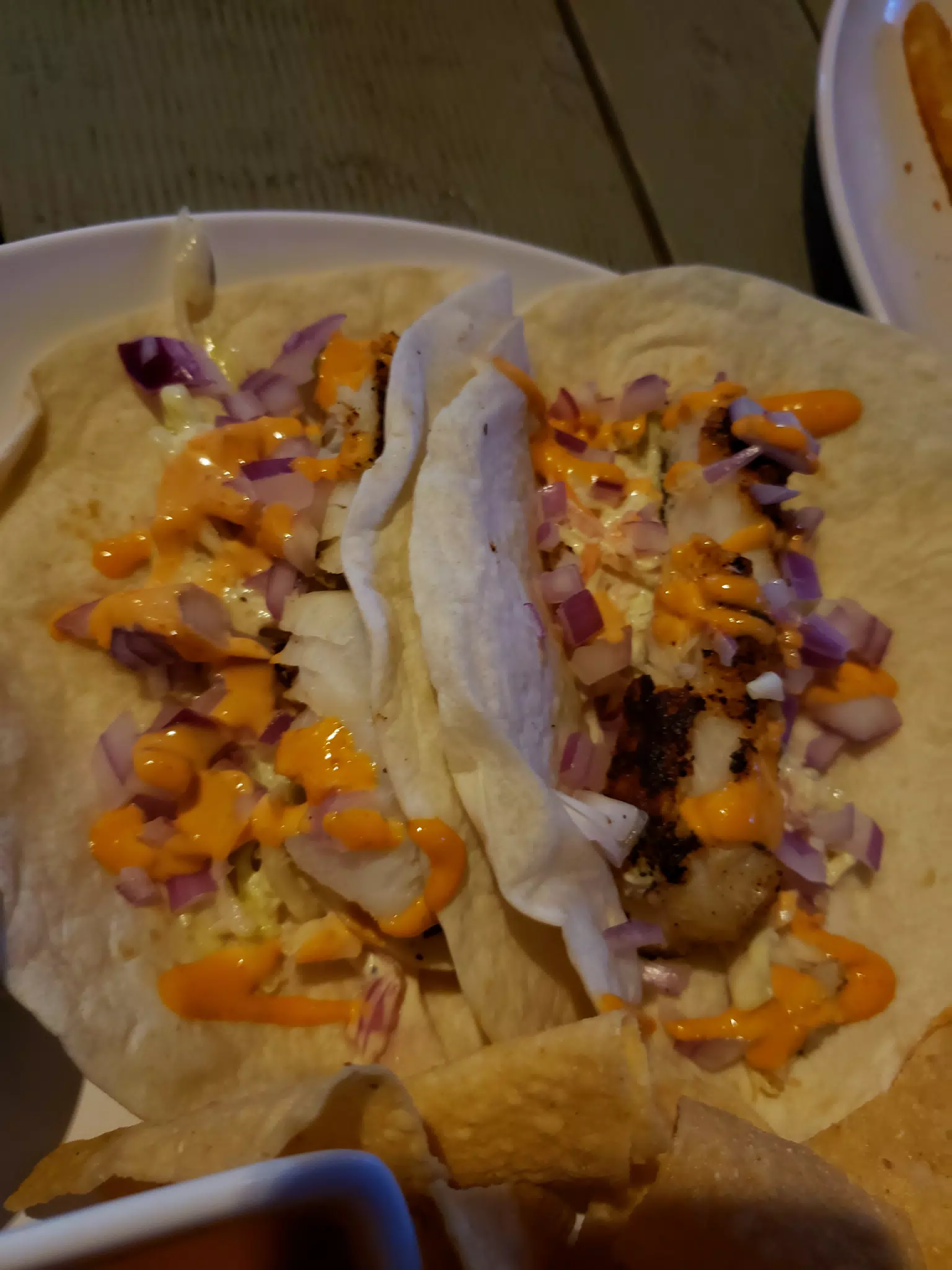 Fish Tacos at Drunken Donkey in The Colony