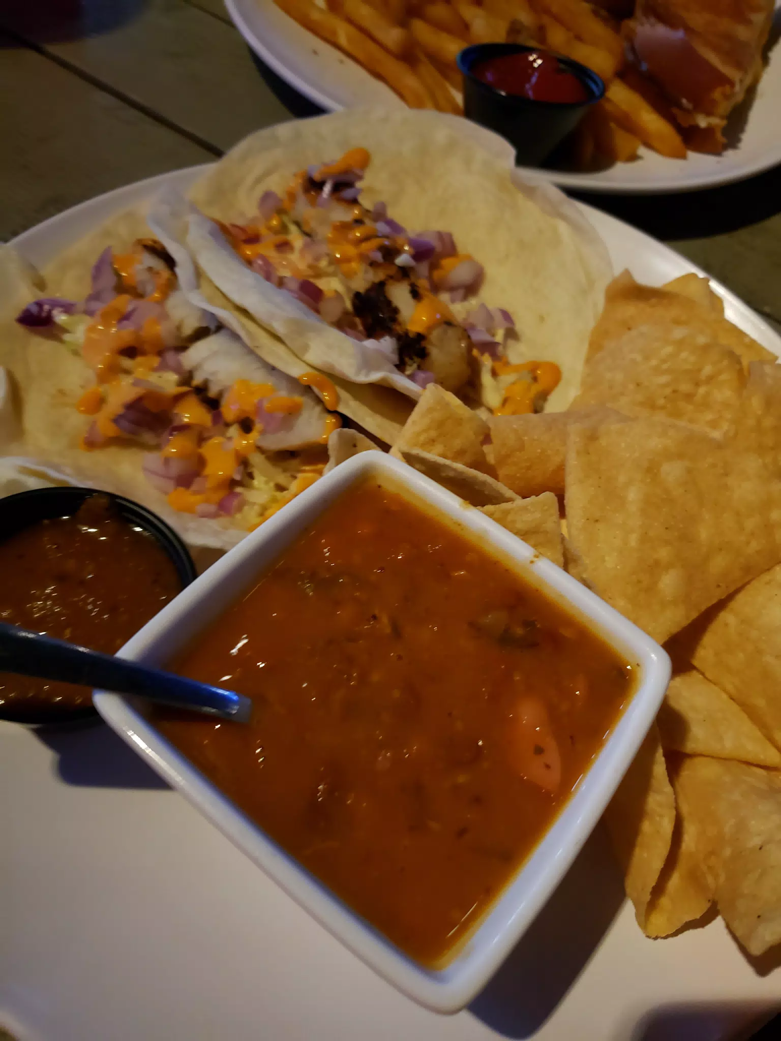 Fish Tacos at The Drunken Donkey in The Colony