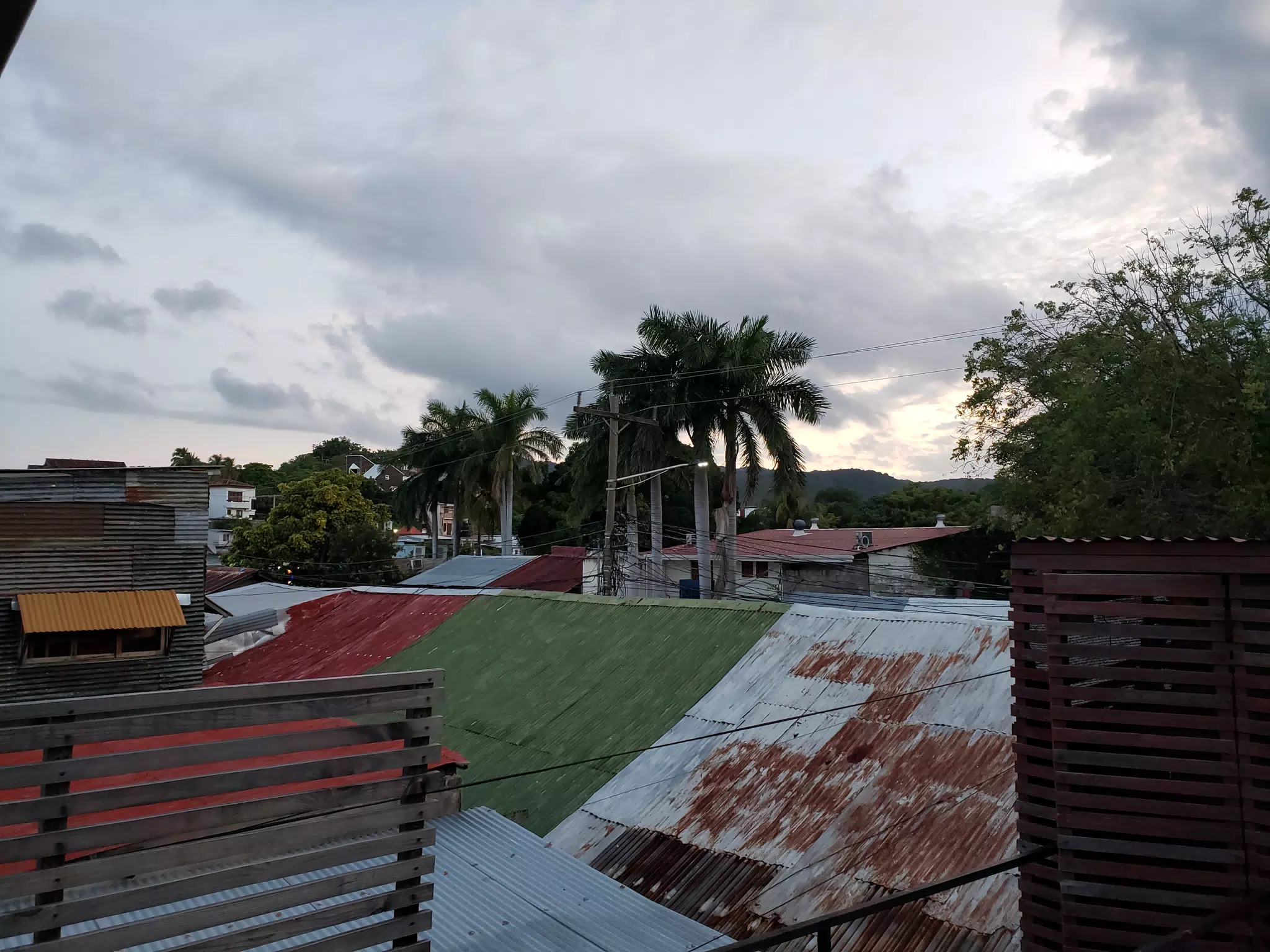 Rooftop of El Barrio Cafe in San Juan