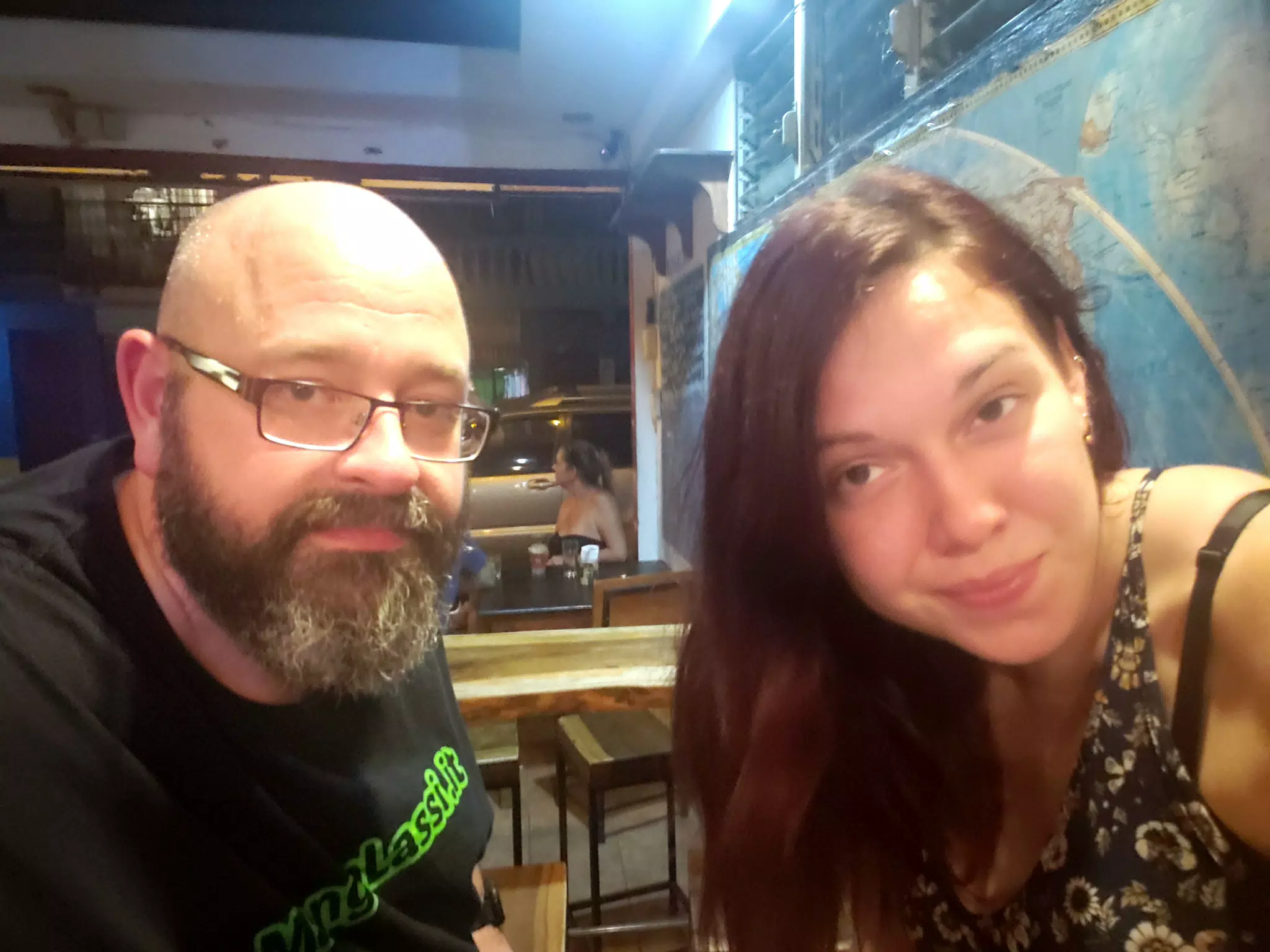 Scott and Rachel at Bar Republika