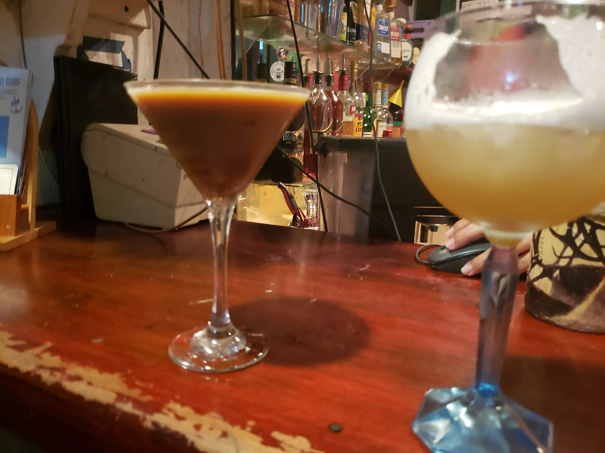Espresso Martini and Golden Sour at Bar Republika