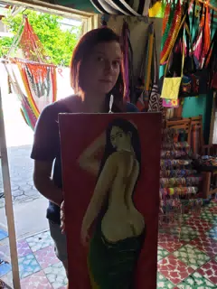 Rachel Holding a Painting