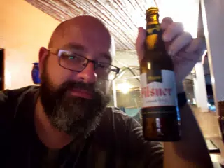 Scott with Pilsner