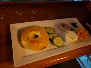 Bagel and Lox at El Barrio Cafe Hotel