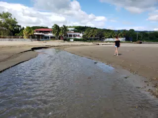 Rachel Crossing the Rio Escondido