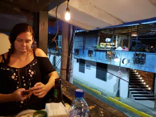Rachel on Her Phone at Dale Pues
